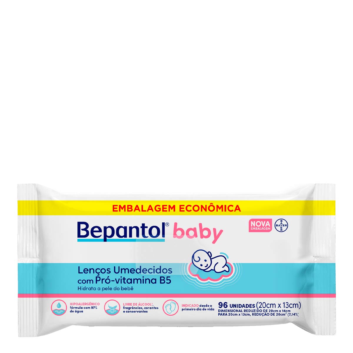 Lenço Umedecido Bepantol Baby 96 Unidades