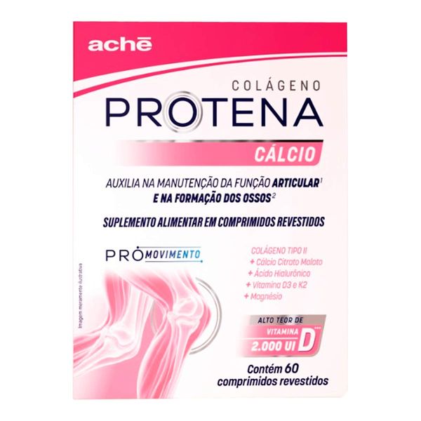 Suplemento Alimentar Protena Cálcio 2.000Ui 60 Comprimidos Revestidos