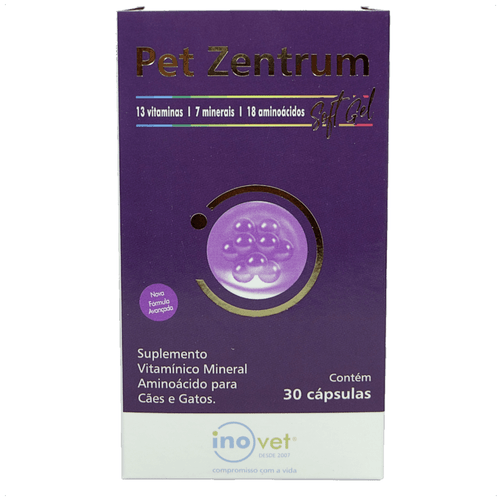 PET ZENTRUM SOFT GEL COM 30 CÁPSULAS PARA CÃES E GATOS PET ZENTRUM SOFT GEL COM 30 CÁPSULAS PARA CÃES E GATOS
