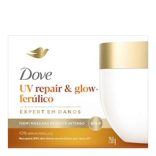 Kit Máscara Capilar Dove 10 em 1 UV Repair & Glow + Ferúlico 250g 215 Unidades Kit Máscara Capilar Dove 10 em 1 UV Repair & Glow + Ferúlico 250g 215 Unidades