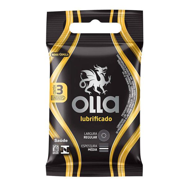 Preservativo Olla Lubrificado 3 Unidades