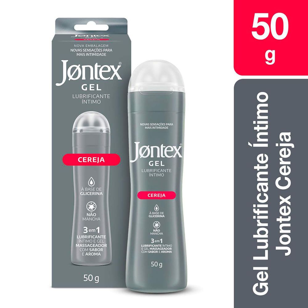 Gel Lubrificante ntimo Jontex Sabor Cereja 3 em 1 50g - Drogaria Sao Paulo