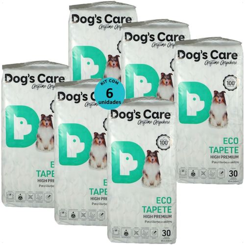 TAPETE HIGIÊNICO DOG´S CARE ECO HIGH PREMIUM 30 UN 82X60 CM KIT COM 6 TAPETE HIGIÊNICO DOG´S CARE ECO HIGH PREMIUM 30 UN 82X60 CM KIT COM 6