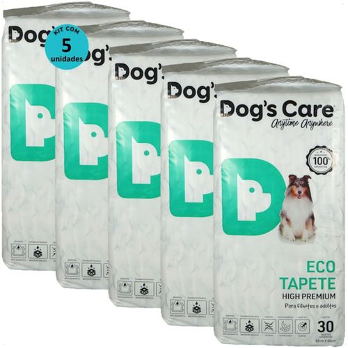 TAPETE HIGIÊNICO DOG´S CARE ECO HIGH PREMIUM 30 UN 82X60 CM KIT COM 5 TAPETE HIGIÊNICO DOG´S CARE ECO HIGH PREMIUM 30 UN 82X60 CM KIT COM 5