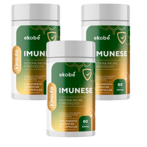 3x K'psula Imunese- Vit. C- Vit. D- Vit. E- Selênio e Zinco