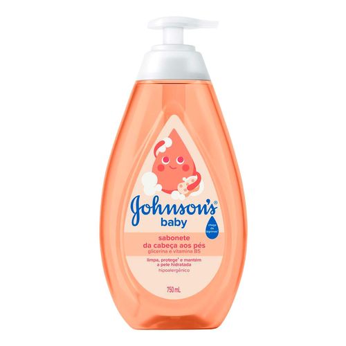 Sabonete Líquido De Glicerina Johnson's Baby Da Cabeça Aos Pés 750Ml