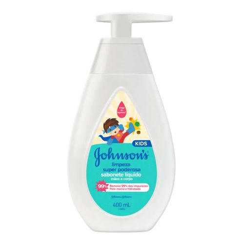 Sabonete Líquido Johnson's Kids Limpeza Super Poderosa 400Ml