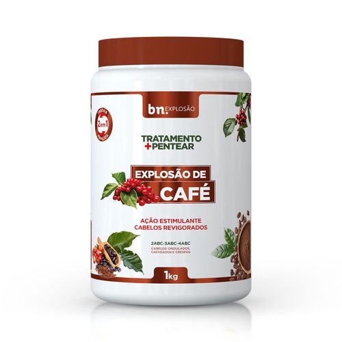 Creme De Pentear E Tratamento Explosão De Café 2 Em 1 1Kg | Bn.cachos