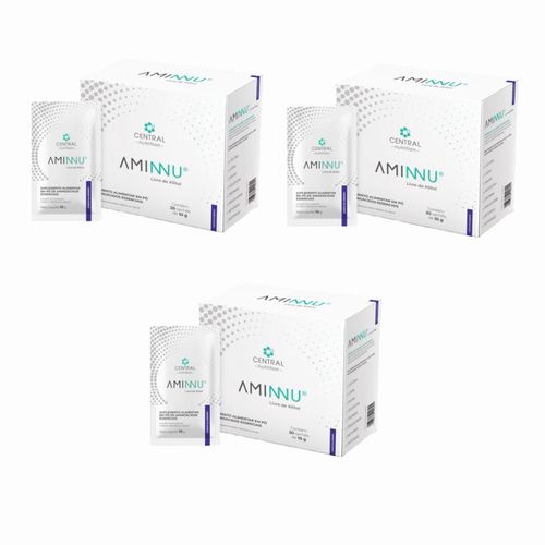 3x Aminnu Sem Xilitol Blueberry-30 Sachês- Central Nutrition Blueberry 3x Aminnu Sem Xilitol Blueberry-30 Sachês- Central Nutrition Blueberry