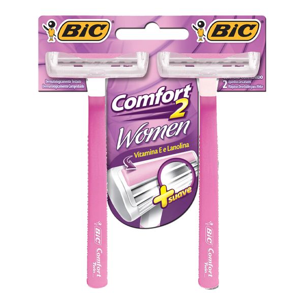 Depilador Bic Comfort 2 Women Rosa 2 unidades