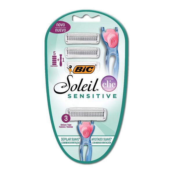 Depilador Bic Soleil Clic Sensitive 5 Unidades