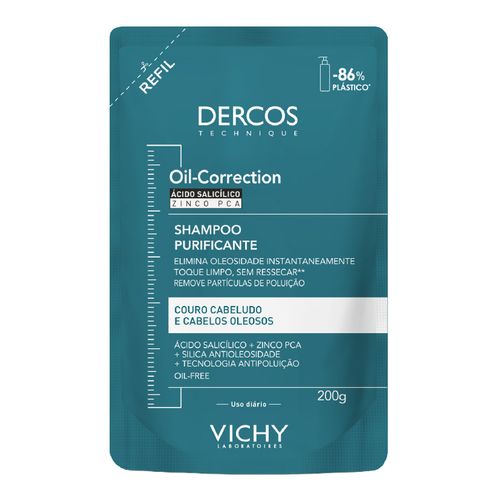 Shampoo Purificante Vichy Dercos Oil-Correction 200G Refil