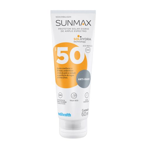 Protetor Solar Facial Sunmax Fps 50 Anti-Idade 60Ml