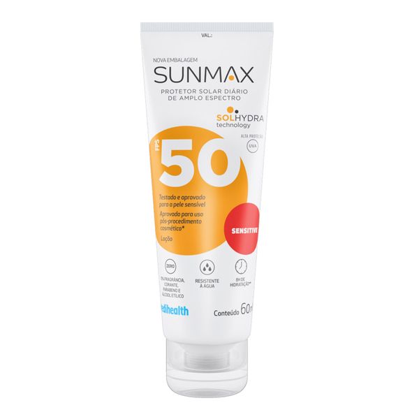 Protetor Solar Facial Sunmax FPS 50 Sensitive 60ml