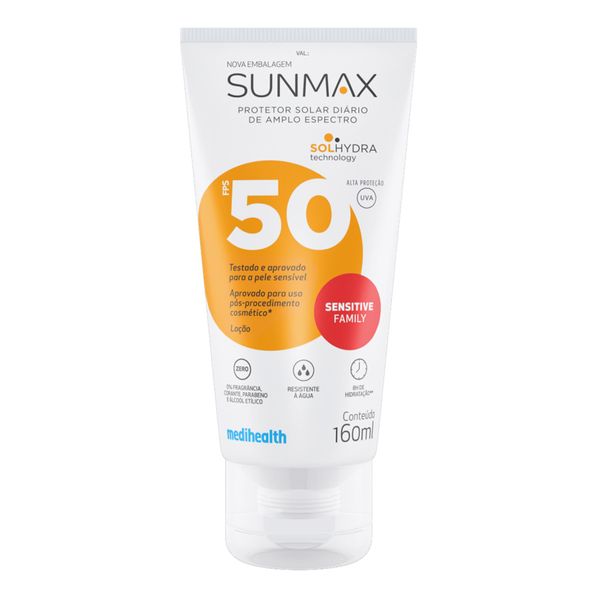 Protetor Solar Corporal Sunmax FPS 50 Sensitive Family 160ml