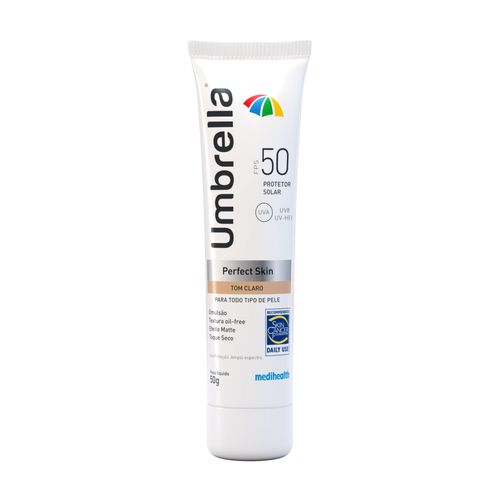 Protetor Solar Facial Umbrella Fps 50 Perfect Skin Tom Claro 50G