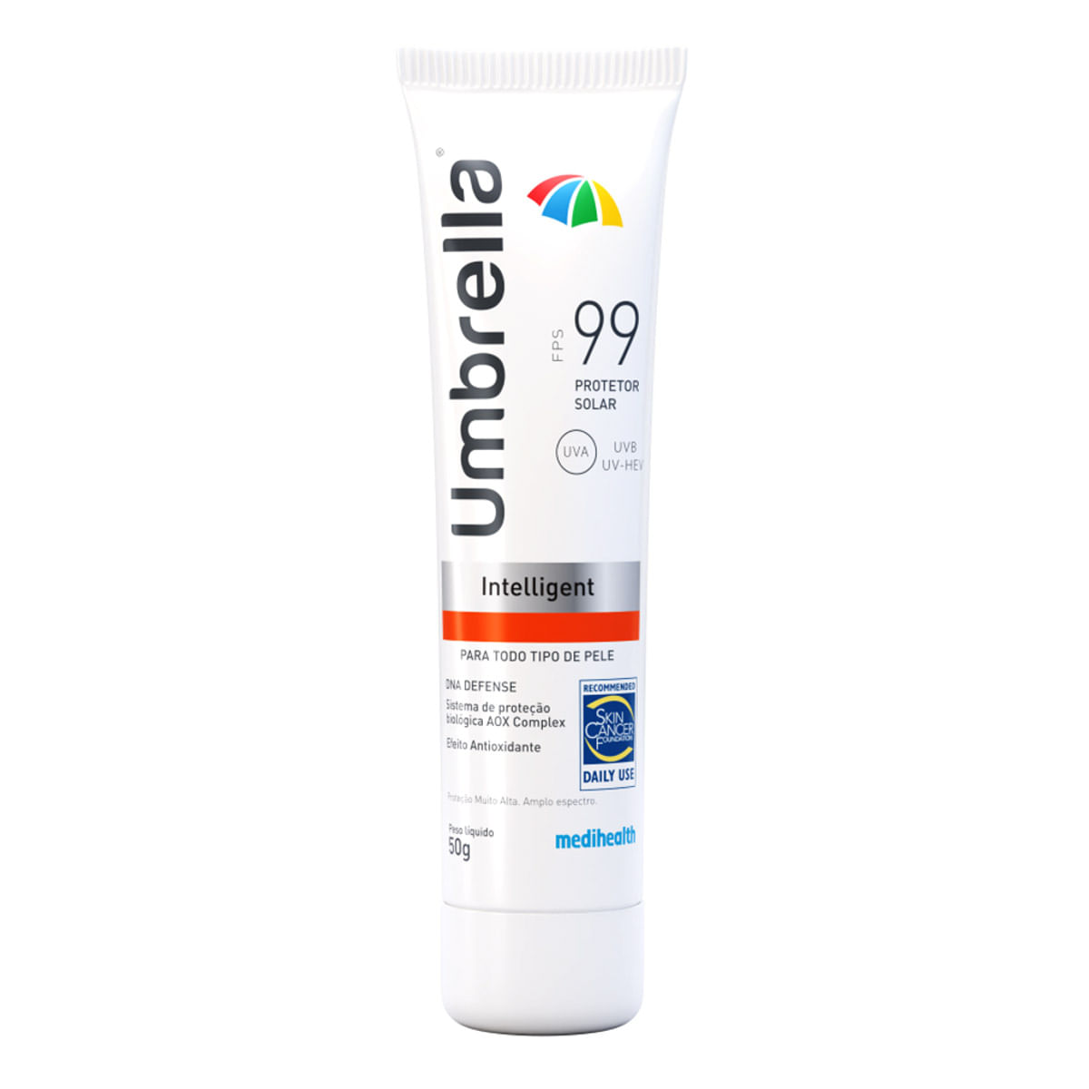 Protetor Solar Facial Umbrella FPS 99 Intelligent 50g