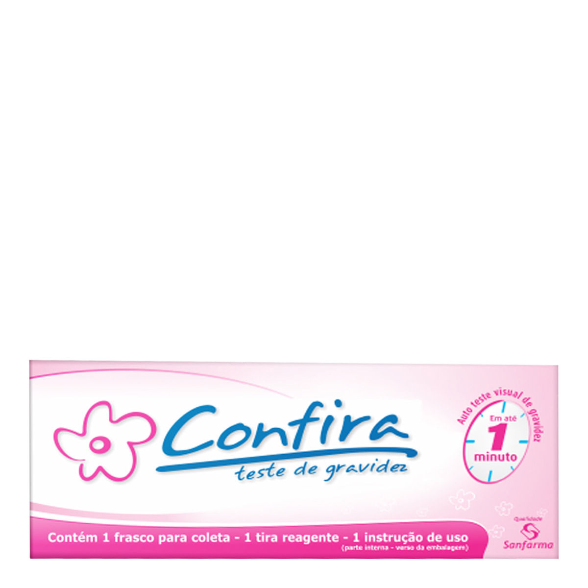 Teste Gravidez Confira Tira + Coletor 1 Unidade