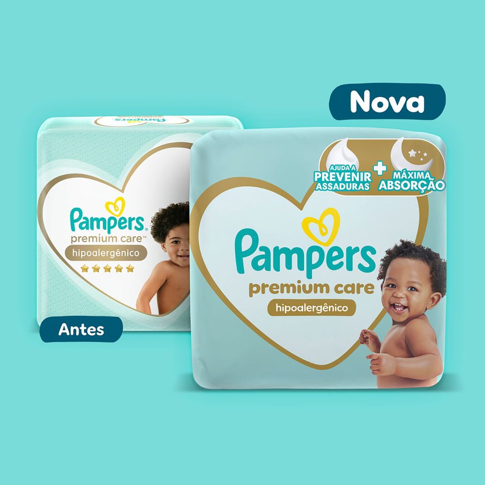 Fralda Pampers Premium Care M 34 Unidades - Drogaria Sao Paulo
