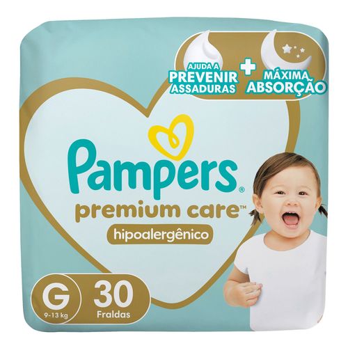 Fralda Pampers Premium Care G 30 Unidades
