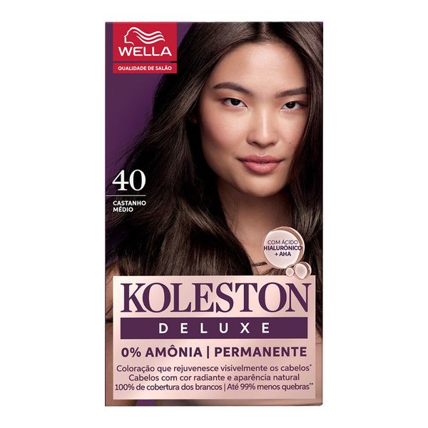 Tinta de Cabelo Koleston Deluxe 4.0 Castanho Medio