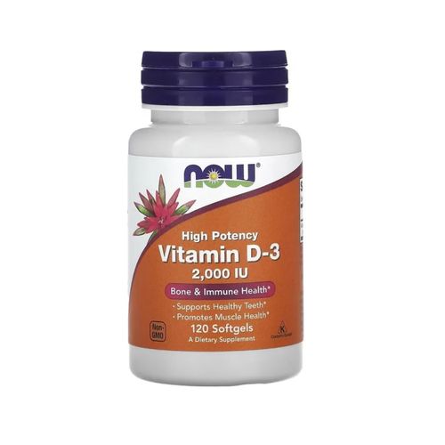 VITAMINA D3 2.000 120 SOFTGELS NOW FOODS