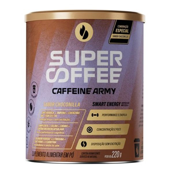 Suplemento Alimentar Caffeine Army Supercoffee Choconilla 220g