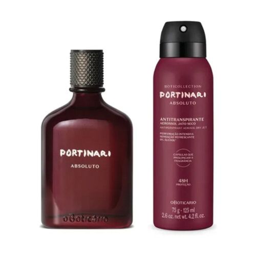 Combo Portinari Absoluto Colônia 100ml + Antitranspirante 125ml