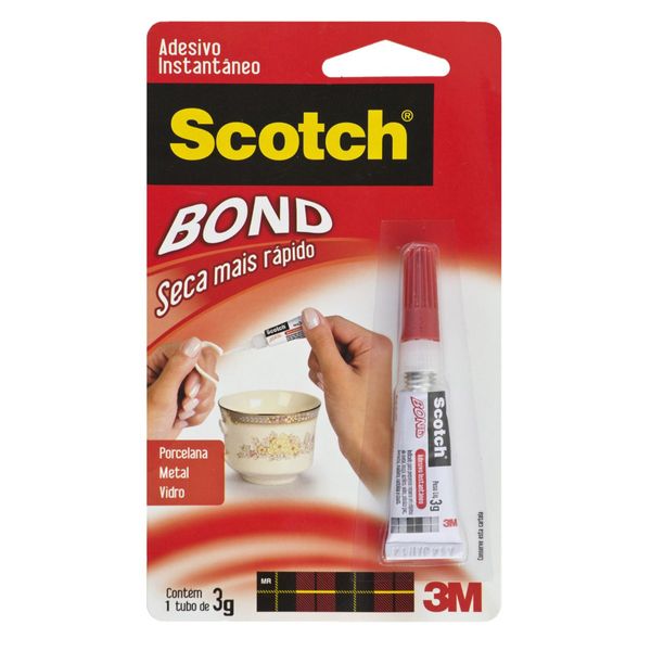 Adesivo Instantâneo 3M Scotch Bond 3g 1 Unidade