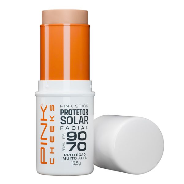 Protetor Solar Facial Pink Stick FPS 90 FPUVA 70 Cor 15km 15,5g