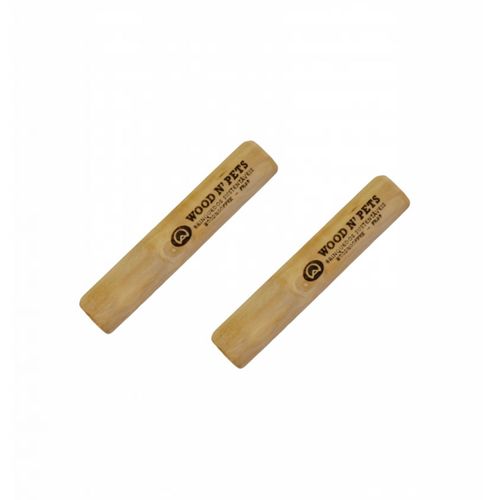 2x Mordedor Natural Wood N Pets Madeira Para Roer- P 2x Mordedor Natural Wood N Pets Madeira Para Roer- P