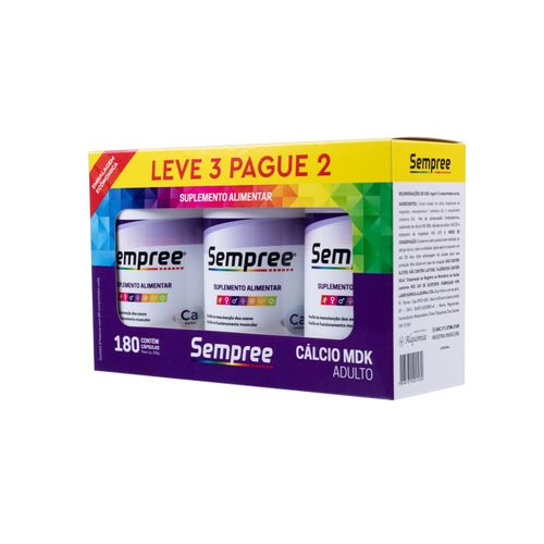 Sempree Cálcio Mdk Kit 180 comprimidos