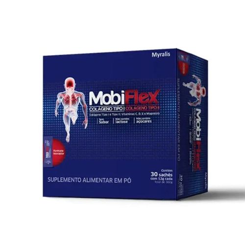 Mobiflex Colágeno Suplemento Alimentar Myralis 30sachês Mobiflex Colágeno Suplemento Alimentar Myralis 30sachês