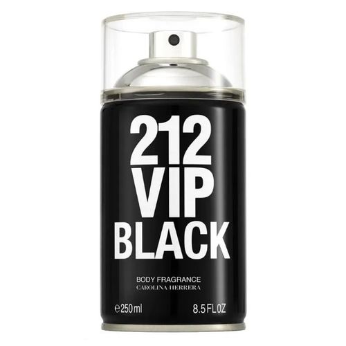 212 Vip Black Carolina Herrera Body Spray Masculino 250ml 212 Vip Black Carolina Herrera Body Spray Masculino 250ml