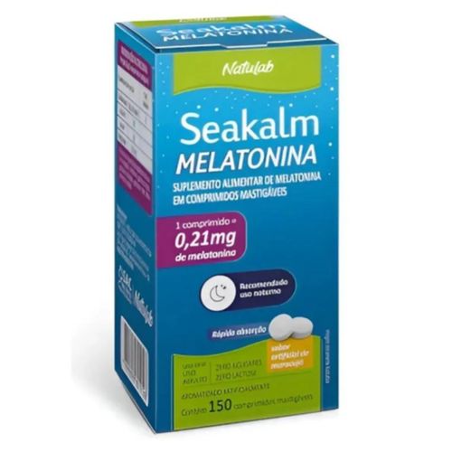 Seakalm Melatonina Maracujá Natulab 150cpr Seakalm Melatonina Maracujá Natulab 150cpr