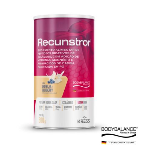 Recunstror Suplemento Alimentar Colágeno + Vitaminas + Magnésio + Aminoácidos Kress Sabor Baunilha e Burberry 500g