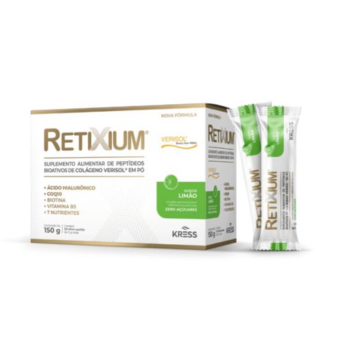 Retixium Colágeno Verisol Kress Sabor Limão 30sachês Retixium Colágeno Verisol Kress Sabor Limão 30sachês