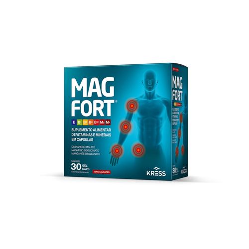 Mag Fort Suplemento Alimentar de Vitaminas e Minerais 30 caps Kress