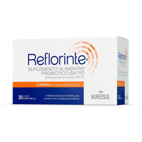 Reflorinte Suplemento Alimentar Probiótico em Pó Kress 30sachês Reflorinte Suplemento Alimentar Probiótico em Pó Kress 30sachês
