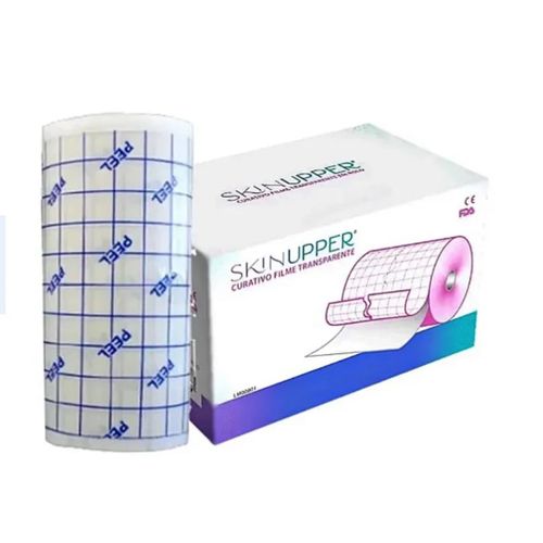 Curativo Filme Transparente em Rolo para cicatriz, queimaduras e tatuagens 10cmx10m - Skinupper