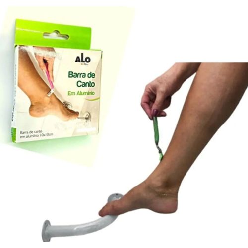 Barra de apoio de canto cromada 10x10cm - Alô Barra de apoio de canto cromada 10x10cm - Alô