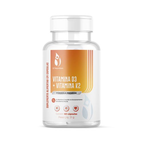 Vitamina D3 + Vitamina K2 ST Nutrition 60 Caps
