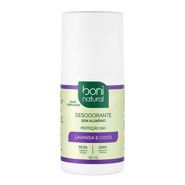 Desodorante Boni Natural com Óleo de Coco e Magnésio 55g