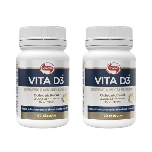 NOVO Kit 2 Uni VITA D3 60 CAPSULAS 500MG FALTA EAN NOVO Kit 2 Uni VITA D3 60 CAPSULAS 500MG FALTA EAN