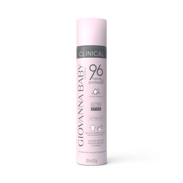 Desodorante Aero 96hrs Clinical Classic 200ml