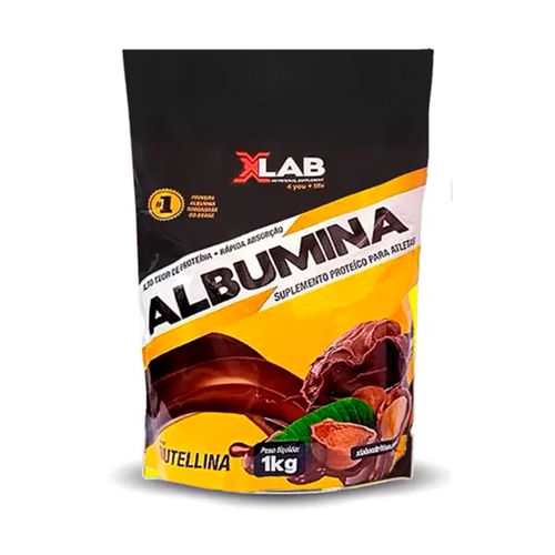 Albumina 1kg Sabor Creme de Avelã Nutelina X-lab Albumina 1kg Sabor Creme de Avelã Nutelina X-lab