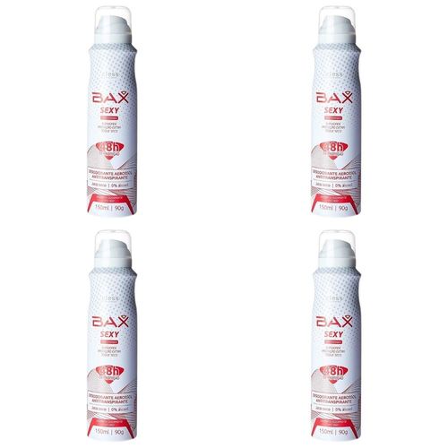 Kit c/4 Unidades de Desodorante Aerosol Bax 150ml Sexy Women