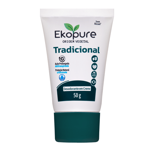 Desodorante Creme Bisnaga Ekopure 50G Tradicional