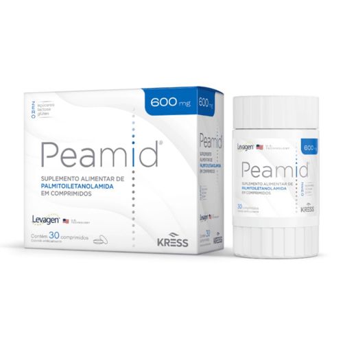 Peamid Suplemento Alimentar de Palmitoiletanolamida600mg Kress 30cpr