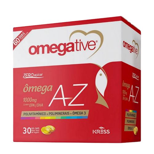 Suplemento Alimentar Omegative AZ Kress - Ômega 1000mg - 30cps